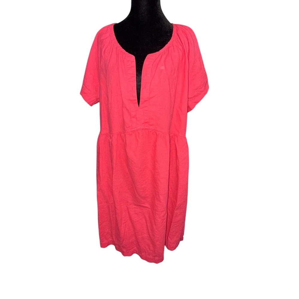 Universal Thread Coral linen Blend Midi Dress